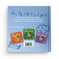 Livre pour enfant "Allah sait quand j’ai peur" de Siham Andalouci, édition Tawhid, couverture avec illustrations colorées.