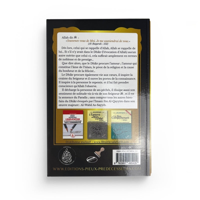 Livre Les invocations du Matin et du Soir N°6 de Cheikh Raslan, publié par Éditions Pieux Prédécesseurs, avec couverture colorée.