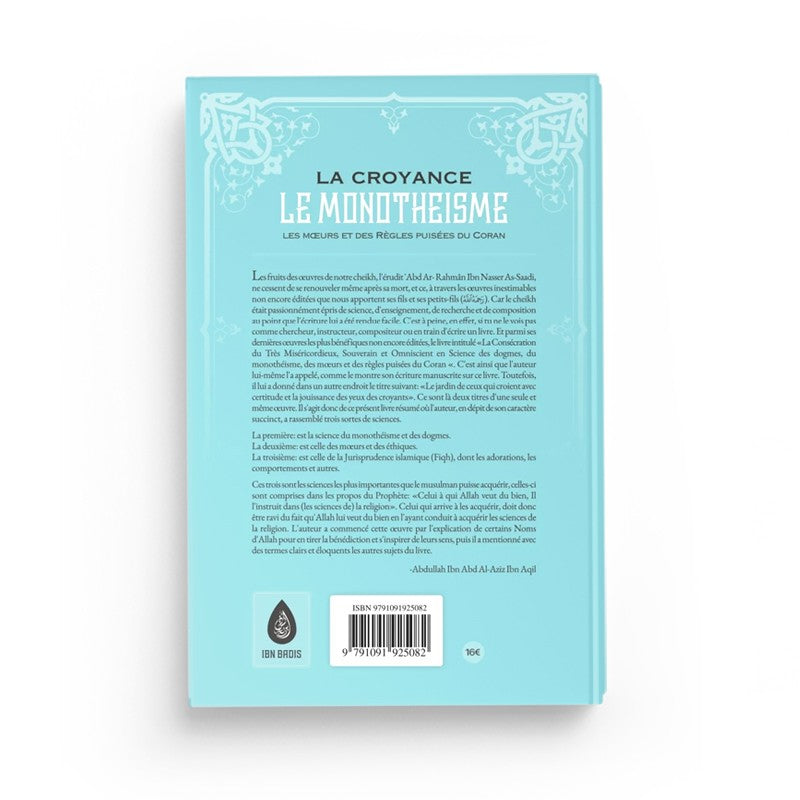 La Croyance : Le Monothéisme – As-Sa’di - Librairie Al Minhaj