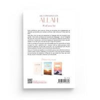Livre de Muhammad Al-Rûmî, "Aie Confiance En Allah, Il Est Avec Toi", édition Al-Hadith, couverture avec texte et design simple.