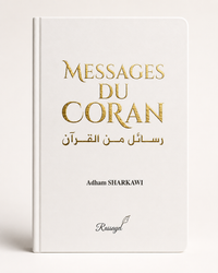 Livre Messages du Coran par Rassayel, écrit par Adham Sharkawi, avec couverture illustrée en français