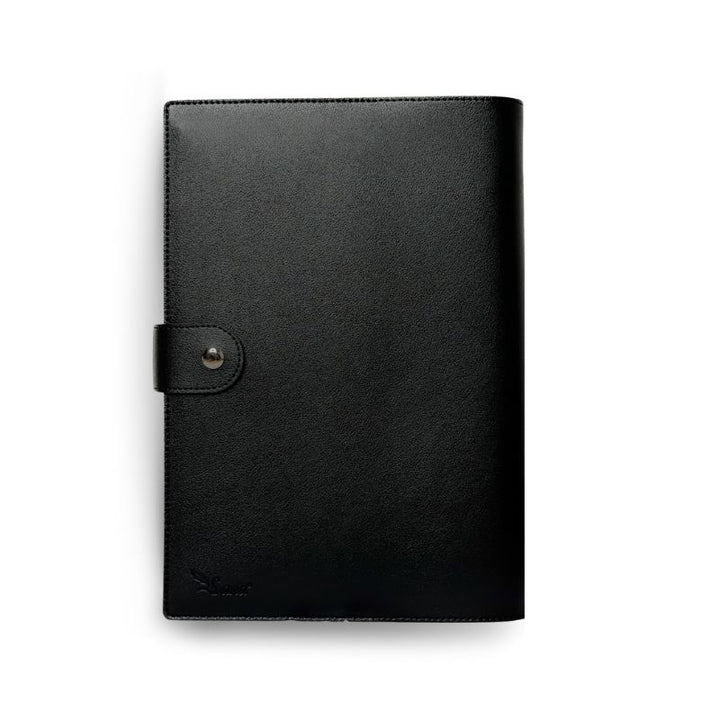Protège Coran Noir – Fermeture Bouton Aimanté