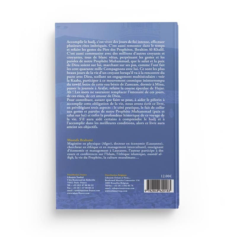 Livre Hadj & Umra Guide Pratique de Mostafa Brahami, édition Tawhid, couverture illustrée avec titre en arabe et français