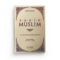 Livre Sahih Muslim version intégrale en 6 volumes bilingue de la marque Al-Hadith, avec couverture et pages visibles.