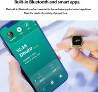 Anneau connecté Zikr Ring Iqibla avec 3 anneaux ajustables, appareil électronique de prière et méditation.