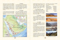 Atlas de la vie prophétique de Muhammad ﷺ, livre de Sana Edition avec couverture illustrée et pages ouvertes en vue partielle.