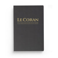 Large 27x19 inch Tawbah Edition Coran in French and Arabic, featuring intricate Arabic calligraphy and detailed design.