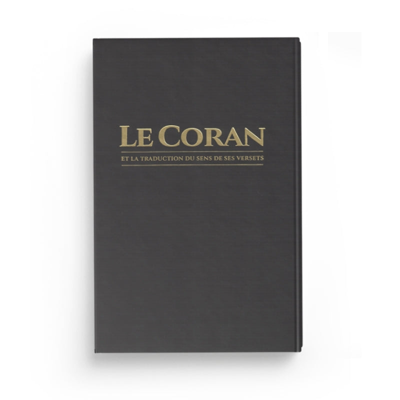 Large 27x19 inch Tawbah Edition Coran in French and Arabic, featuring intricate Arabic calligraphy and detailed design.