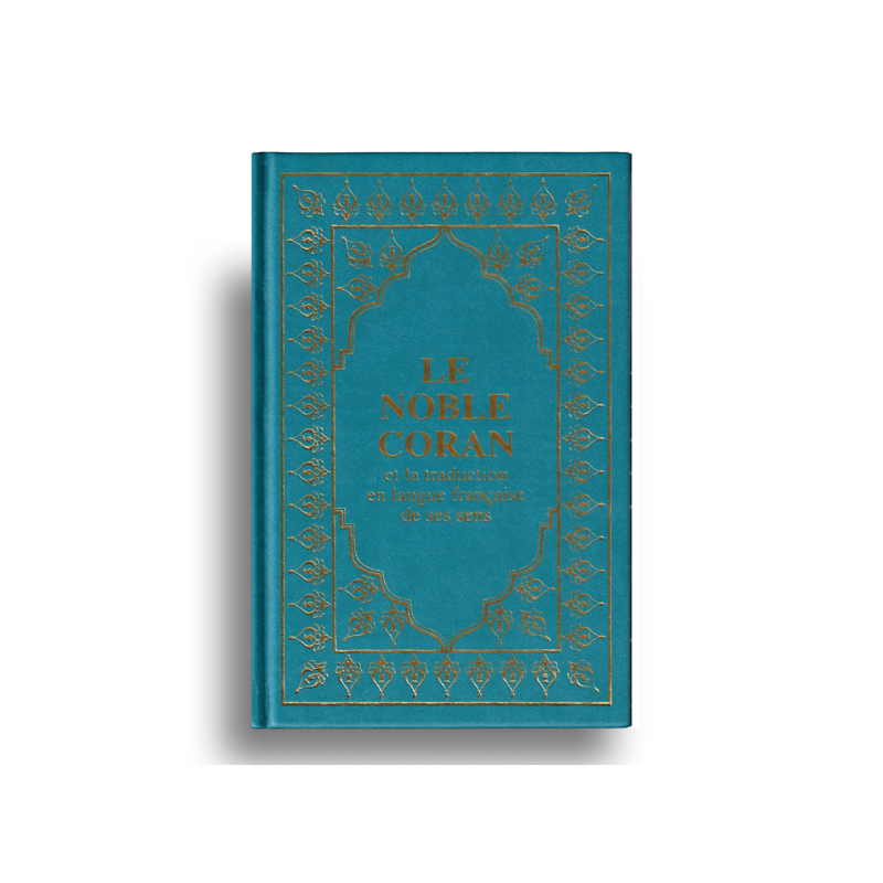 Le Coran (Arabe-Français) -  Petit Format 12X17 - Bleu Turquoise - Editions Sana