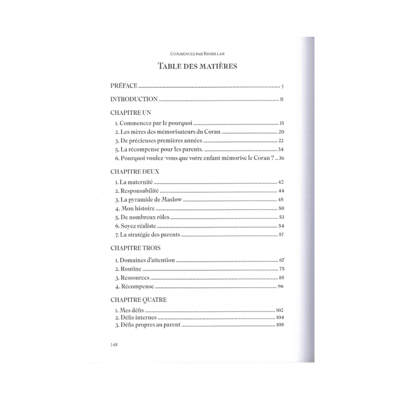 Livre "Commencez par Bismillah" de Dar al-Qira’at, guide pour élever un mémorisateur du Coran, avec couverture simple et élégante.