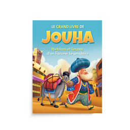 Livre pour enfants Le Grand Livre de Jouha d'Orientica avec illustrations colorées et histoires éducatives.