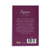 Livre pour enfants Meriem et Mia Tome 4, publié par Wijabi Story, illustré avec une couverture colorée représentant des personnages d'école
