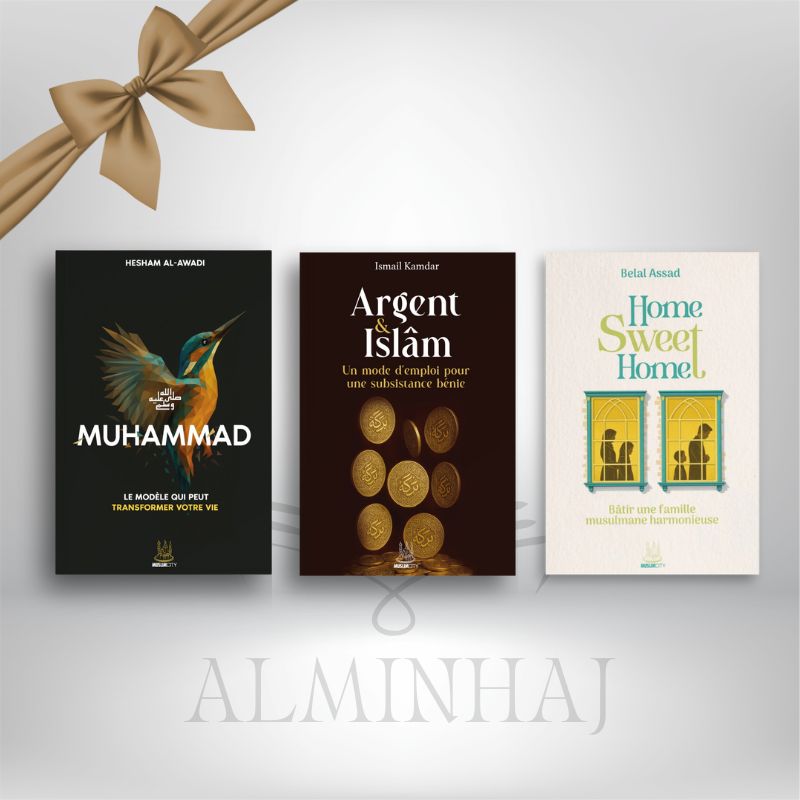 Livre Nouveautés Muslim City sur spiritualité, sîra et famille, publié par Librairie Al Minhaj, avec une couverture design sans titre.