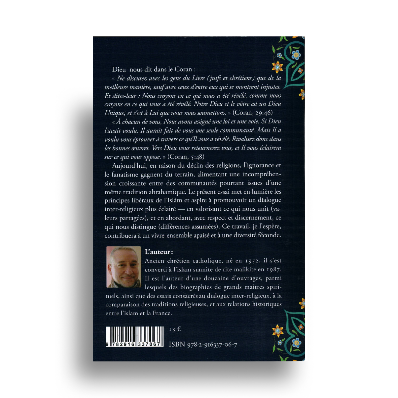 Livre Musulmans et Chrétiens de Didier Hamoneau, couverture avec design abstrait, publié par Mille & Une Lumières.