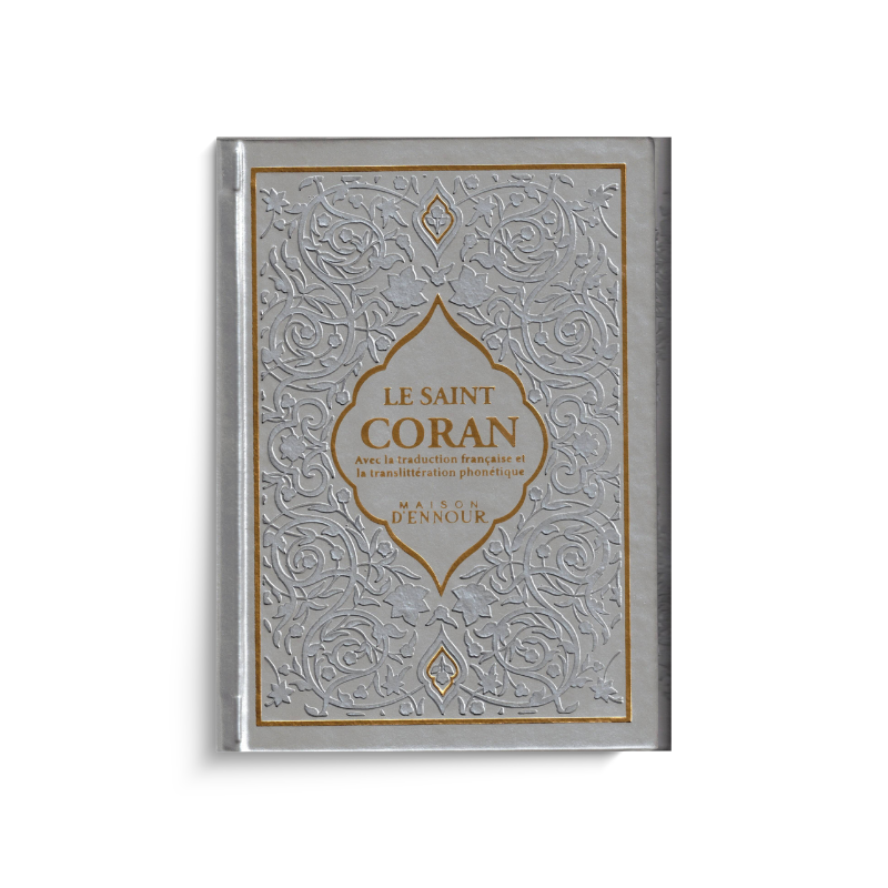 Coran arabe français avec phonétique, 13x17 cm, livre religieux avec couverture illustrée, édité par Maison D'Ennour.