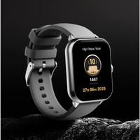 Montre connectée Iqibla Qwatch S6 avec affichage du Coran et Azan, design moderne et écran numérique.