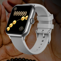 Montre connectée musulmane Iqibla Qwatch S6 avec écran affichant l'heure, le Coran et l'Azan, design moderne et élégant.