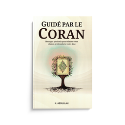 Livre Guidé Par Le Coran par Abdullah N. de la marque Heartfelt Hikma, couverture avec design artistique.