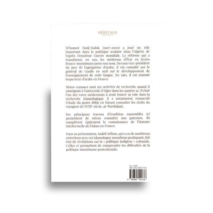 Études Islamologiques Et Linguistiques – Hadj Sadok Héritage