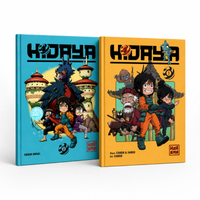 Livres pour enfants Hidaya Tomes 1 et 2 de Karama Studio, couverture avec illustrations colorées.