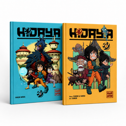 Livres pour enfants Hidaya Tomes 1 et 2 de Karama Studio, couverture avec illustrations colorées.