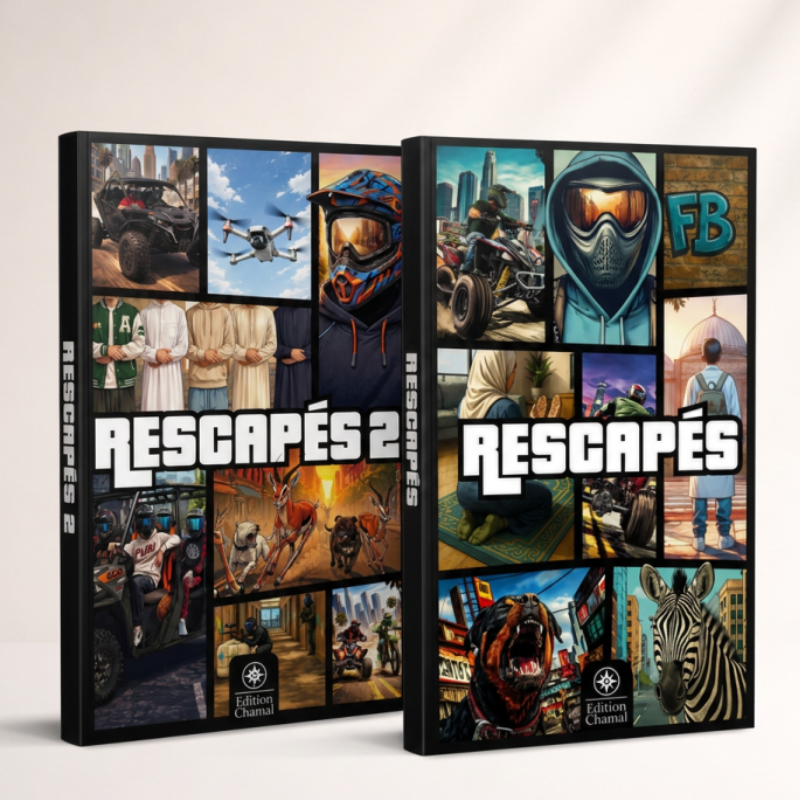 Livre enfant Pack Rescapés Tomes 1 & 2 d'Alex Delagua, éditions Chamal, illustration colorée sur la couverture.
