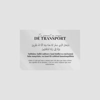 Autocollants transparents avec écriture arabe et française, design de poster par Sana Edition, 8 pièces.