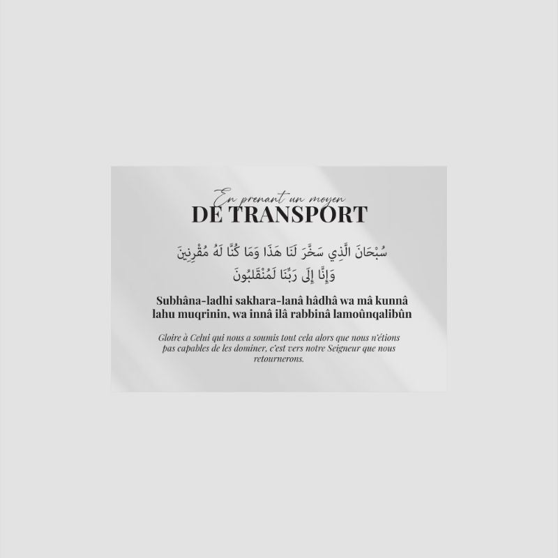 Autocollants transparents avec écriture arabe et française, design de poster par Sana Edition, 8 pièces.