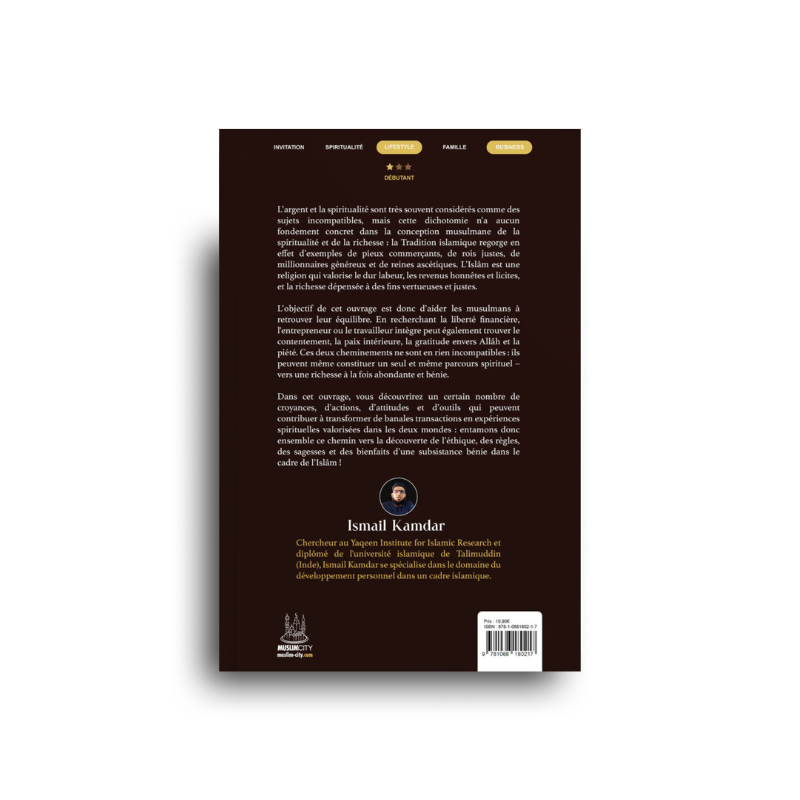 Argent & Islam – Ismail Kamdar | Éd. MuslimCity - Librairie Al Minhaj