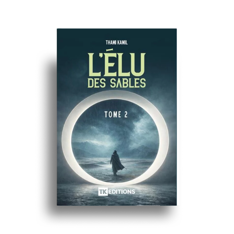 Livre L’Élu des Sables Tome 2 de Thami Kamil avec couverture illustrée, édition Librairie Al Minhaj visible en image.