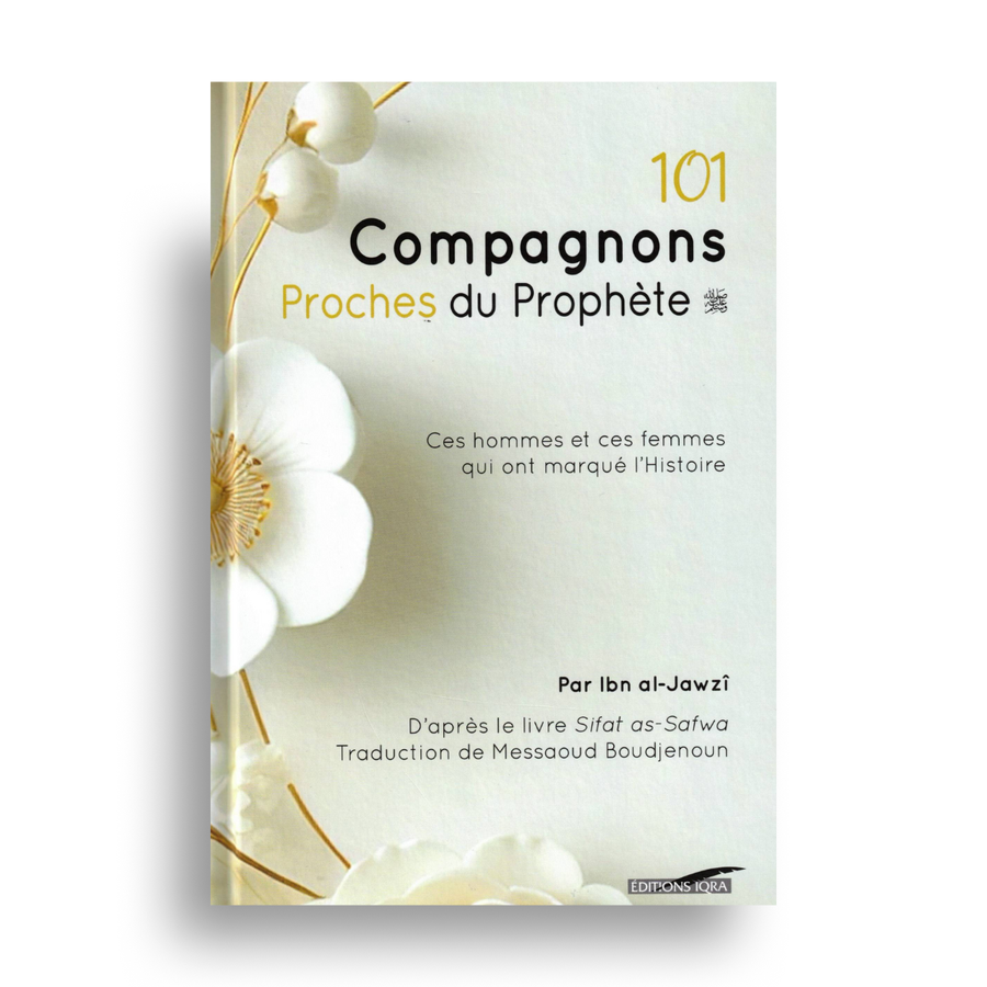 Livre "101 Compagnons" d'Ibn al-Jawzî, édition IQRA, avec couverture illustrée sur fond blanc.