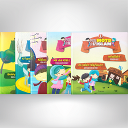 Livre pour enfants Coffret Petits mots de l’islam de Tawhid, illustré, avec 1 à 5 petits livres éducatifs sur l’islam.
