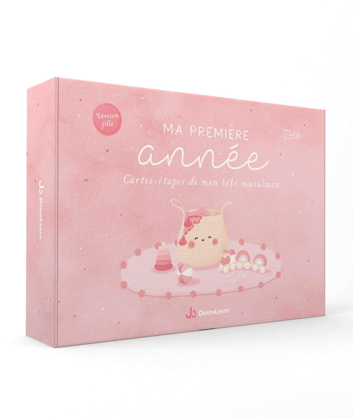 Jeux pour enfant Ma Première Année – Cartes étapes pour fille de DeeniLearn, illustrant les progrès de la première année.