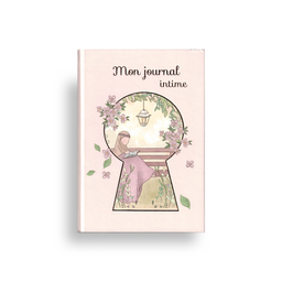 Child's journal titled "Mon Journal Intime" by KitaBook Kids, featuring colorful illustrations and engaging design.