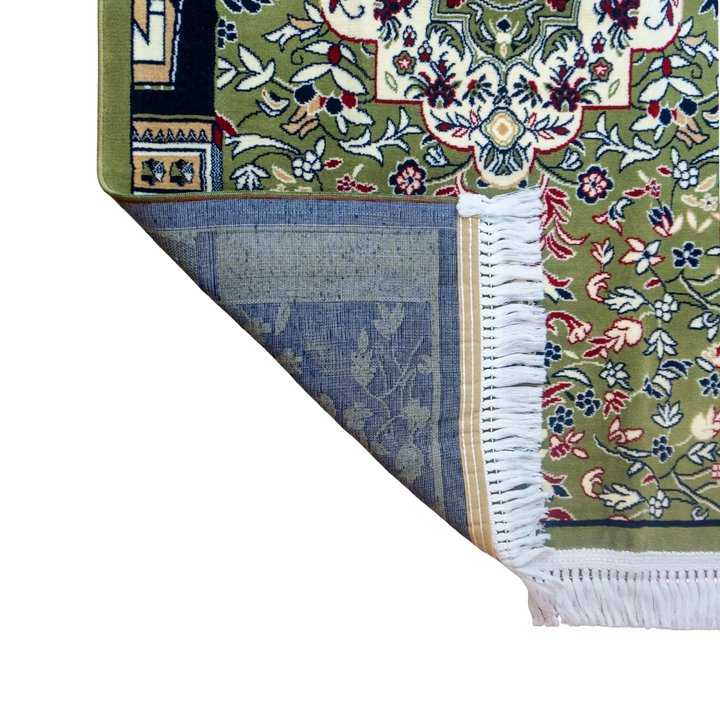 Tapis De Prière Riyadh Al Salihyen – Couleur Vert  – Velours Luxe