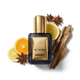 Parfum Nabil Roll-On Musc Addict 5ml, flacon en verre avec applicateur à bille