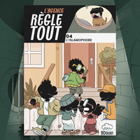 Livre enfant Agence Règle Tout Tome 4 : L'Islamophobe de Bdouin, roman jeunesse sur l'islam et la tolérance.