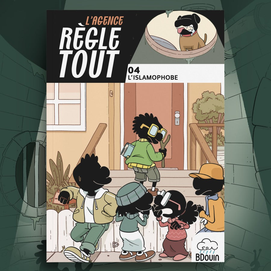 Livre enfant Agence Règle Tout Tome 4 : L'Islamophobe de Bdouin, roman jeunesse sur l'islam et la tolérance.