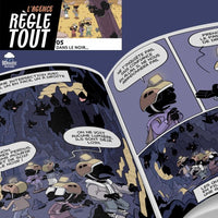 Livre jeunesse Agence Règle Tout Tome 5 : Dans Le Noir de Bdouin, roman jeunesse islam, couverture illustrée, texte en français.
