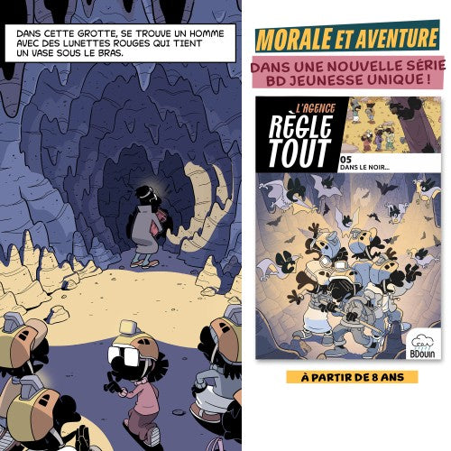 Livre enfant Agence Règle Tout Tome 5 : Dans Le Noir, roman jeunesse Islam, illustré et attrayant, publié par Bdouin.