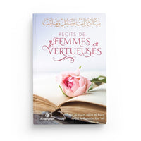 Livre "Récits de femmes vertueuses" d'Al Bayyinah Edition, couverture avec titre et design sobre, livre religieux en français