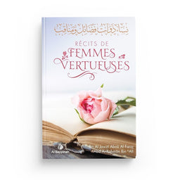 Livre "Récits de femmes vertueuses" d'Al Bayyinah Edition, couverture avec titre et design sobre, livre religieux en français