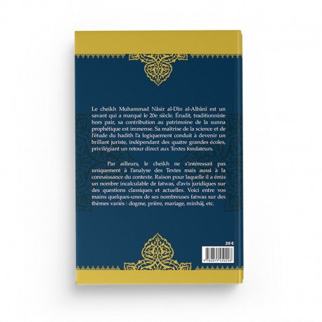 Livre Fatwas Contemporaines de Cheikh Al-Albânî édité par Al-Hadith, couverture avec titre en arabe et design sobre.