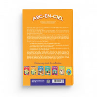Livre pour enfants Arc-en-Ciel 2 d'Al-Hadith, manuel d'enseignement des bases de l'Islam, couverture colorée et illustrée.