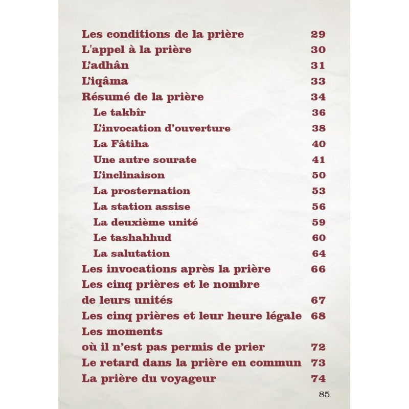 Livre enfant Al-Hadith "J'apprends à prier comme le Prophète" version garçon, avec couverture colorée et illustrations éducatives.