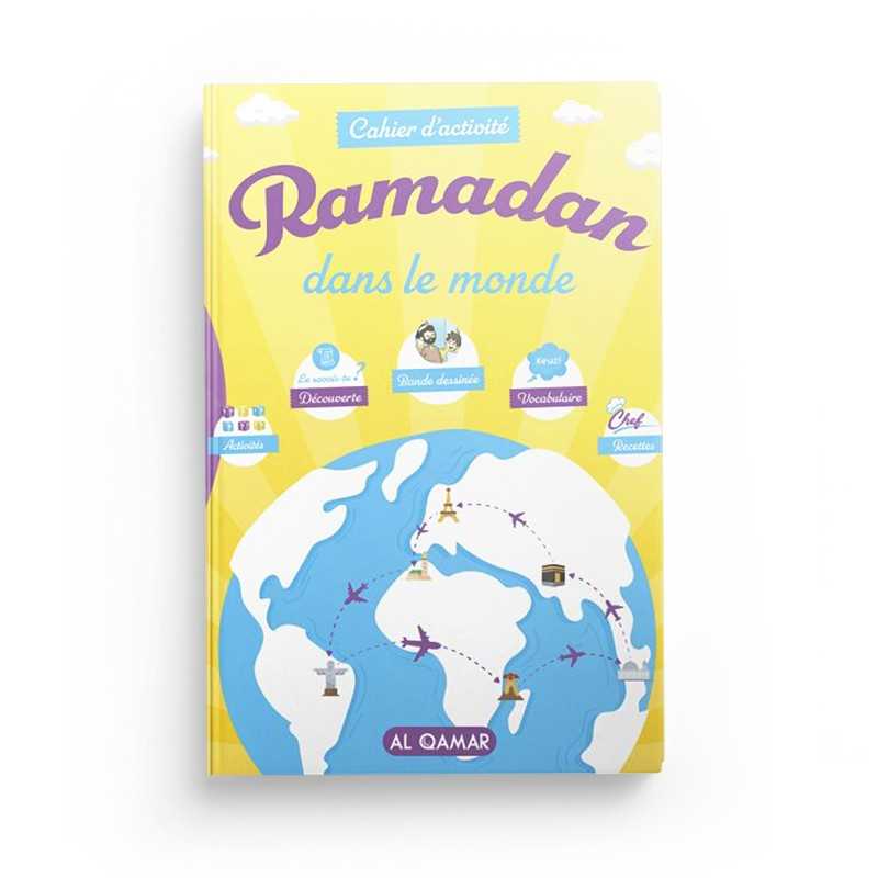 Livre enfant Al Qamar Cahier d'Activité Ramadan dans le Monde avec illustrations colorées et activités éducatives
