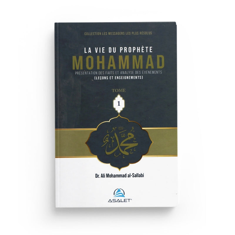 Livre en trois tomes "La vie du Prophète Mohammad" d'Ali Mohammad al-Sallabi, édition Asalet, avec couverture illustrée.