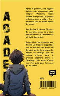 Livre enfant Atfal Story, Academy Story Tome 1, couverture colorée avec illustrations attrayantes et titre visible.