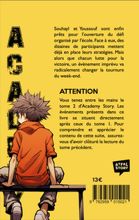 Livre enfant "Academy Story - Tome 2" d'Atfal Story, couverture avec titre coloré et illustration attrayante.
