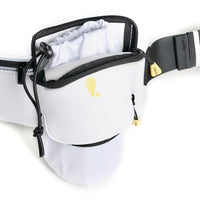 Ceinture El-Mouhrim Hajj & Omra noire ou blanche, en tissu avec détails, conçue pour la pèlerinage.